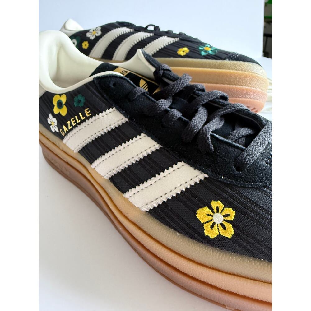 Liberty London x Adidas Gazelle Bold W IH1922 Black Floral Women's 8 / UK 6.5